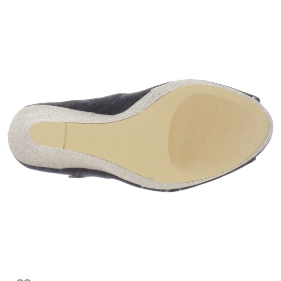 Steve Madden wedges shiny glitter gold heels opera - Picture 4 of 5